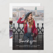 Afstuderen 2024 foto Afstudeerder dank u kaart (Voorkant / Achterkant)