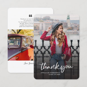 Afstuderen 2024 Foto Afstudeerder Party Bedankkaart