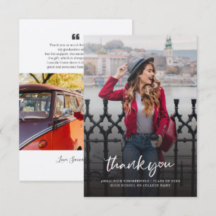 Afstuderen 2024 Foto Afstuderen Script Dank u Notitiekaartje
