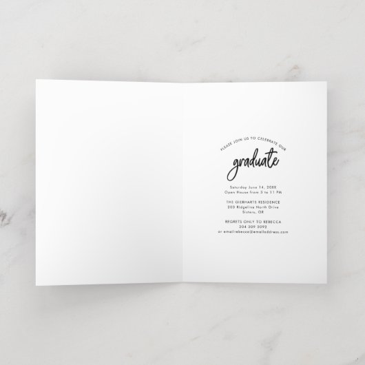 Afstuderen 2024 Foto Gouden Folie Aankondiging (Binnenlaag)