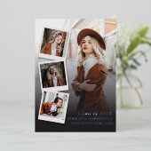 Afstuderen 2024 foto Silver Foil aankondiging (Staand Voorkant)