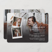 Afstuderen 2024 Fotocollage Afstudeerder Party Kaart (Voorkant / Achterkant)