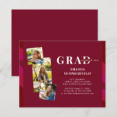 Afstuderen 2024 Fotocollage Bourgogne Afstudeerder Kaart (Voorkant / Achterkant)