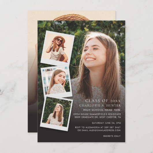 Afstuderen 2024 Fotocollage Open Huis Afstudeerder Kaart (Voorkant / Achterkant)