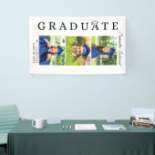 Afstuderen 2024 Fotocollage Zwart-wit Spandoek (Beurs)