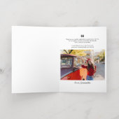 Afstuderen 2024 Foto's Dank u Afstudeerder Gold Folie Wenskaart (Binnenlaag)