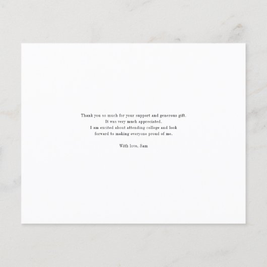 Afstuderen 2024 minimalistische aangepaste bedankp (Achterkant)