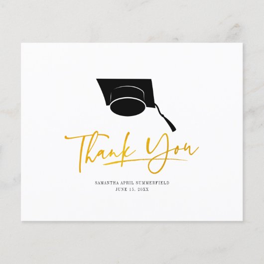 Afstuderen 2024 minimalistische aangepaste bedankp (Voorkant)