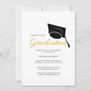 Afstuderen 2024 Minimalistische Afstudeerder Parti Kaart