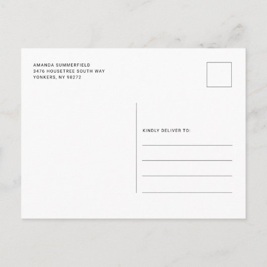 Afstuderen 2024 Multi Foto Afstuderen Partij Uitnodiging Briefkaart (Achterkant)