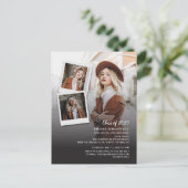 Afstuderen 2024 Multi Foto Afstuderen Partij Uitnodiging Briefkaart (Staand voorkant)