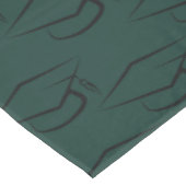 Afstuderen 2024 Pet Patroon Zwart en Groen Tafelkleed (Gekanteld)