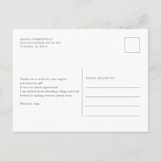 Afstuderen 2024 Pet Script Dank je kaart (Achterkant)