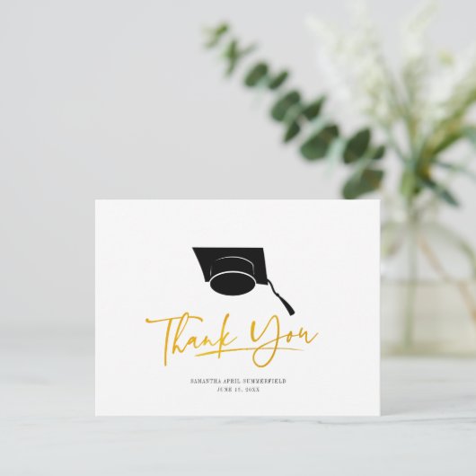 Afstuderen 2024 Pet Script Dank je kaart (Staand voorkant)