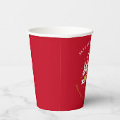 Afstuderen 2024 Rood Modern Afstudeerder Party Papieren Bekers (Rechts)