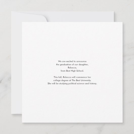 Afstuderen 2024 Script Photo Afstudeerder Notitiekaartje (Achterkant)