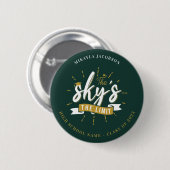 Afstuderen 2024 The Sky's The Limit Afstuderen Ronde Button 5,7 Cm (Voorkant /achterkant)