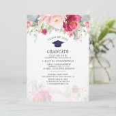 Afstuderen 2024 Waterverf Afstudeerder Bloemenfees Kaart (Staand voorkant)