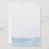 Afstuderen 2024 Waterverf Blue Ombre Afstudeerder  Kaart (Achterkant)