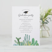 Afstuderen 2024 Waterverf Cacti Afstudeerder Parti Kaart (Staand voorkant)