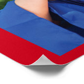 Afstuderen 2025 Afstudeerder 3 Foto's Rood Script Poster (Hoek)