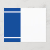 Afstuderen 2025 Afstudeerder Blue Party Invitation (Achterkant)