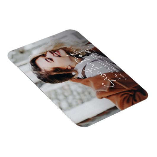 Afstuderen 2025 Afstudeerder Foto Bewaar de datum Magneet (Rechterzijde)