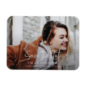 Afstuderen 2025 Afstudeerder Foto Bewaar de datum Magneet (Horizontaal)