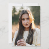 Afstuderen 2025 Afstudeerder Foto Blue Neon Party Kaart (Achterkant)