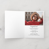 Afstuderen 2025 Afstudeerder Foto Gold Folie Aanko Wenskaart (Binnenlaag)