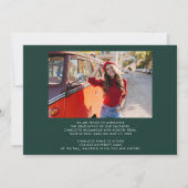 Afstuderen 2025 Afstudeerder Foto Groen en Wit Aankondiging (Achterkant)