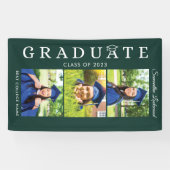 Afstuderen 2025 Afstudeerder Foto Groen en Wit Spandoek (Horizontaal)