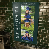 Afstuderen 2025 Afstudeerder Foto Groen en Wit Spandoek