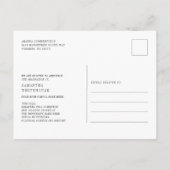 Afstuderen 2025 Afstudeerder Foto Modern College Aankondigingskaart (Achterkant)