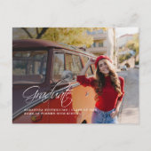 Afstuderen 2025 Afstudeerder Foto Modern College Aankondigingskaart (Voorkant)