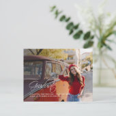 Afstuderen 2025 Afstudeerder Foto Modern College Aankondigingskaart (Staand voorkant)