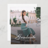Afstuderen 2025 Afstudeerder Fotoaankondiging (Voorkant / Achterkant)