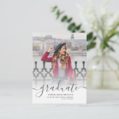 Afstuderen 2025 Afstudeerder Fotoaankondiging Uitnodiging Briefkaart (Staand voorkant)