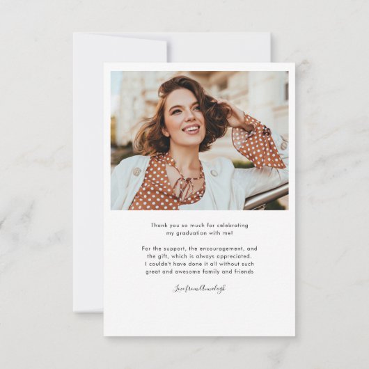 Afstuderen 2025 Afstudeerder Foto's Bedankkaart (Achterkant)