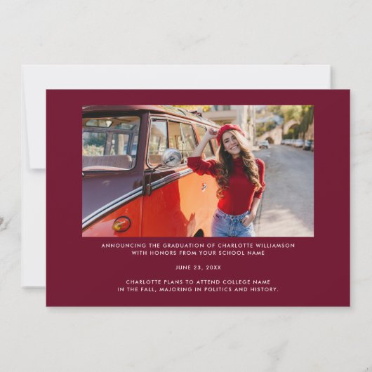 Afstuderen 2025 Afstudeerder Foto's Bourgogne Afst Aankondiging (Achterkant)