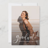 Afstuderen 2025 Afstudeerder Foto's Eenvoudig Aankondiging (Voorkant)