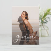 Afstuderen 2025 Afstudeerder Foto's Eenvoudig Aankondiging (Staand voorkant)