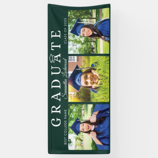 Afstuderen 2025 Afstudeerder Foto's Green Script P Spandoek (Verticaal)