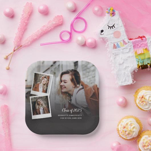 Afstuderen 2025 Afstudeerder Foto's Party Papieren Bordje (Feest)