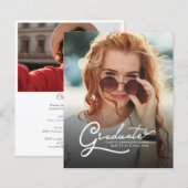 Afstuderen 2025 Afstudeerder Foto's Uitnodiging (Voorkant / Achterkant)