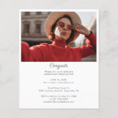 Afstuderen 2025 Afstudeerder Foto's Uitnodiging (Achterkant)