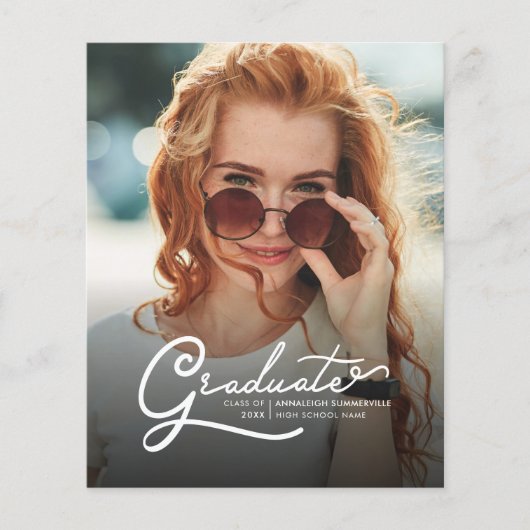 Afstuderen 2025 Afstudeerder Foto's Uitnodiging (Voorkant)