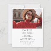 Afstuderen 2025 Afstudeerder Foto's Uitnodiging (Achterkant)