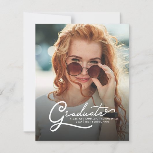 Afstuderen 2025 Afstudeerder Foto's Uitnodiging (Voorkant)