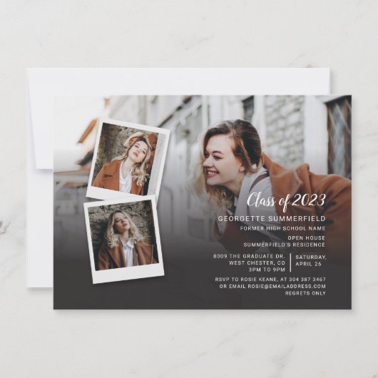 Afstuderen 2025 Afstudeerder Party Fotofeest Kaart (Voorkant)